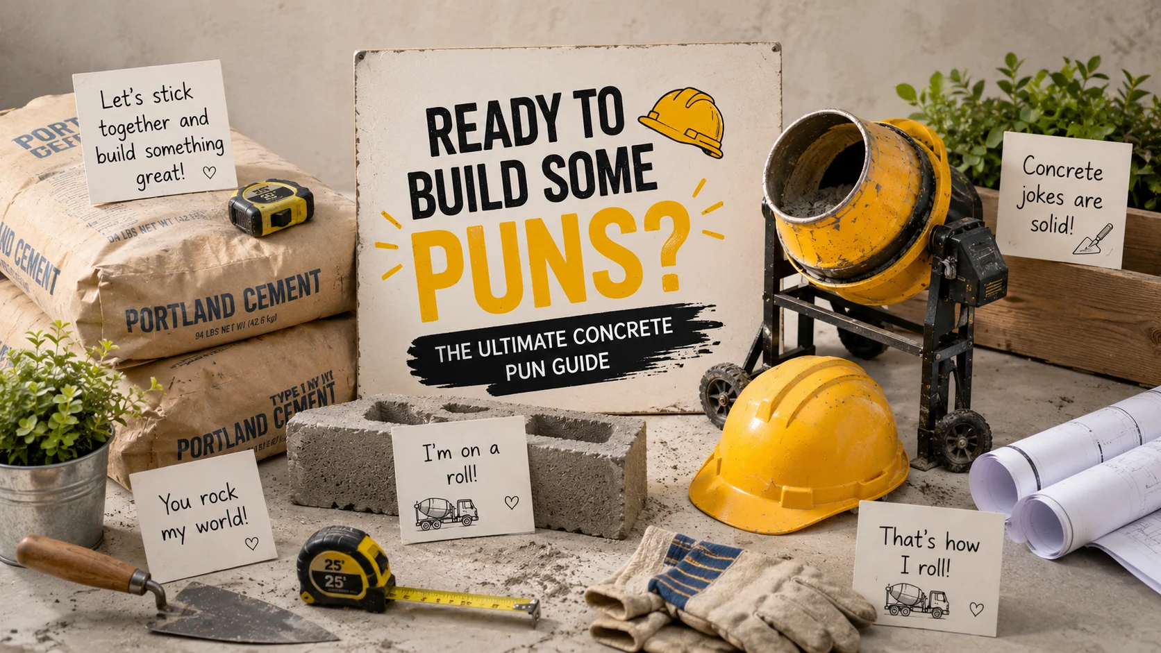 cement puns
