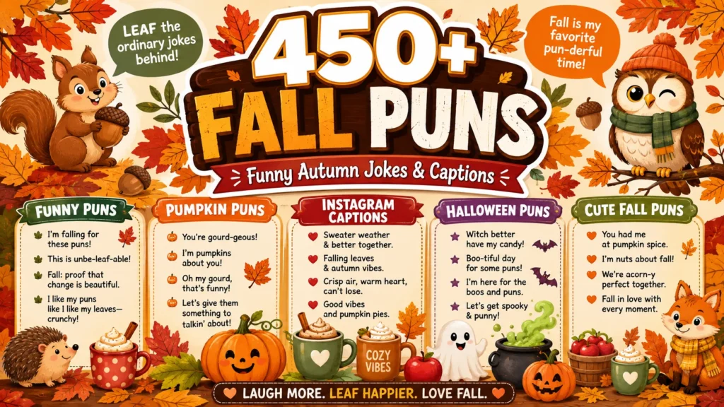 Funny Fall Puns