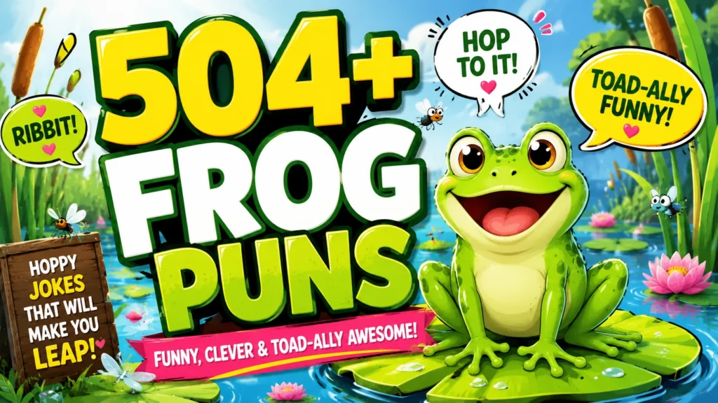 Funny Frog Puns