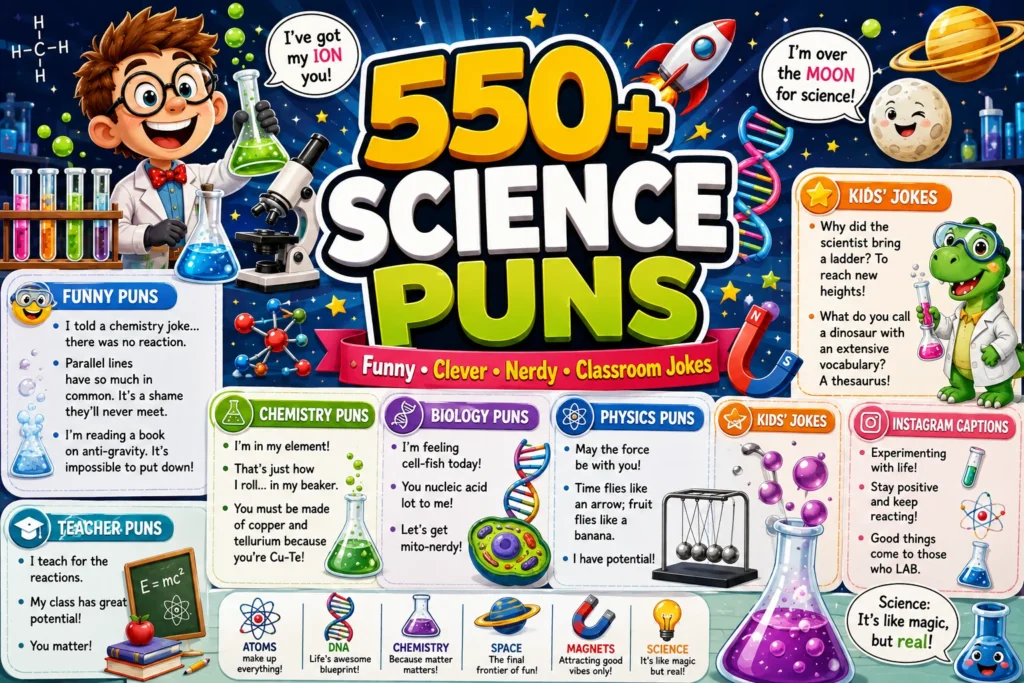 Funny Science Puns