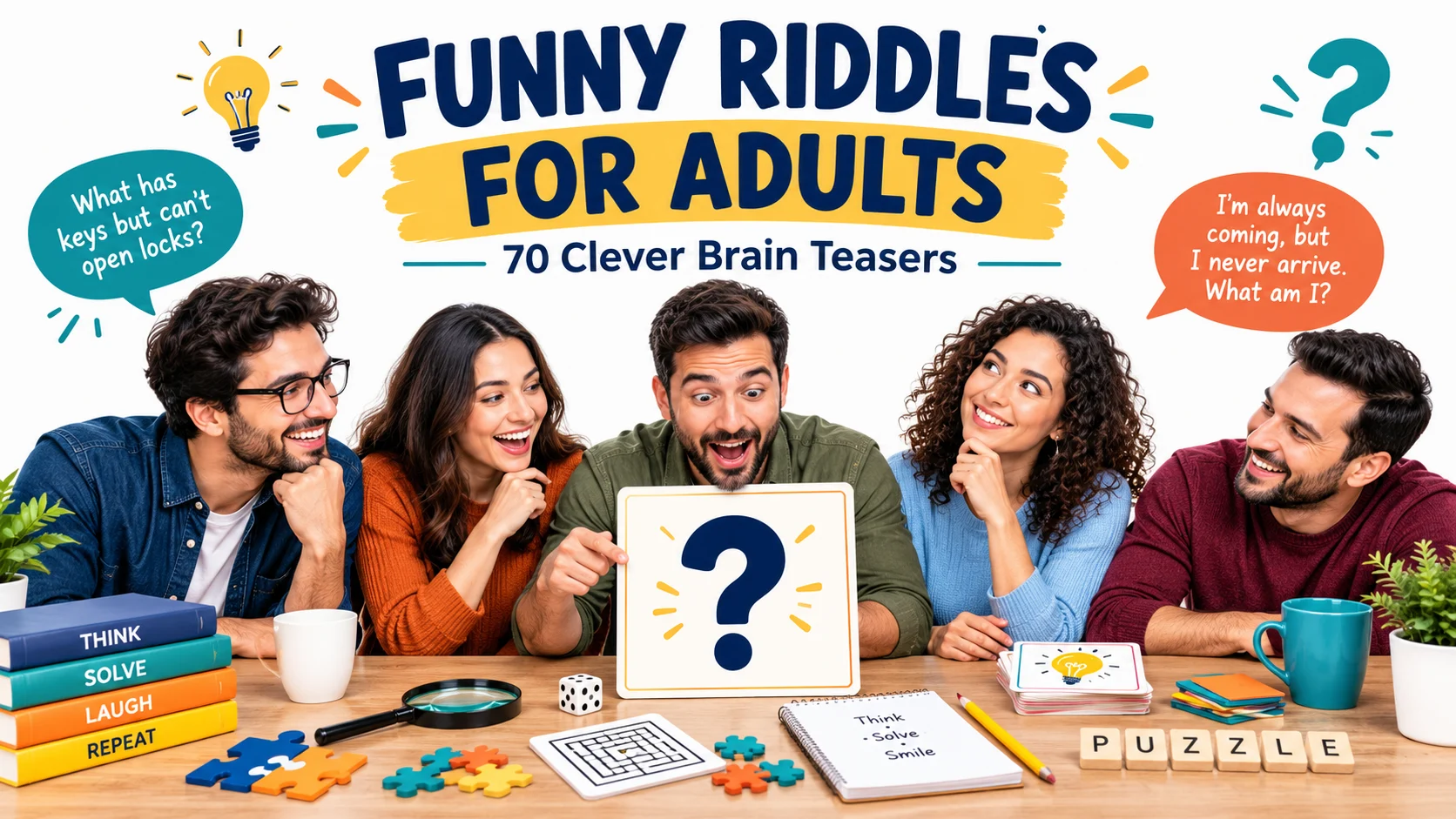 Cute and funny riddles for adults