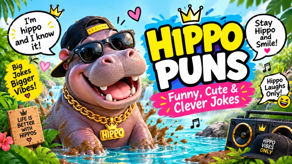 Funny Hippo Puns