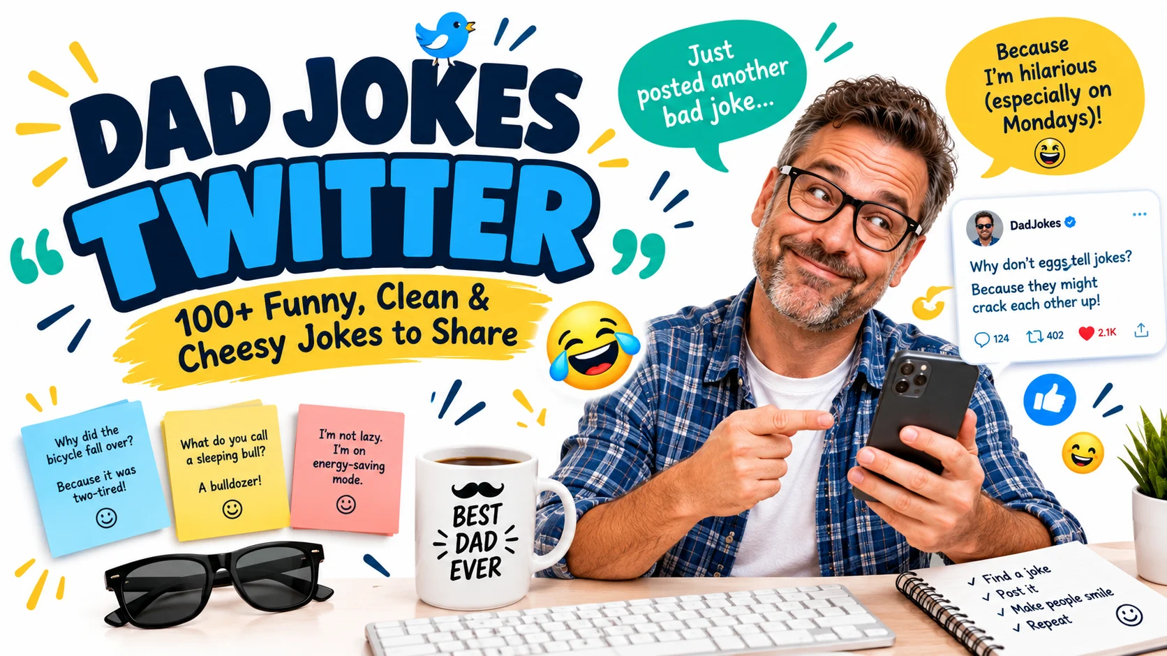 dad jokes twitter
