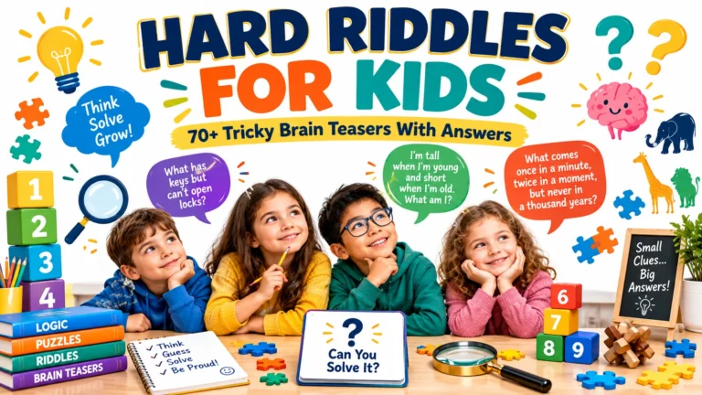 hard riddles for kids