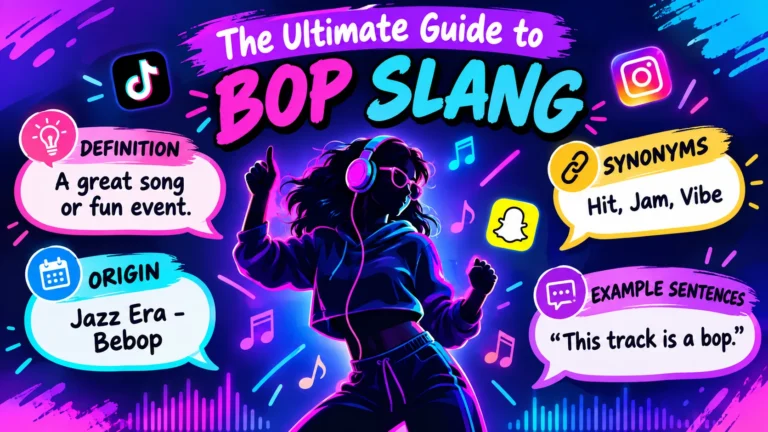 bop meaning in slang