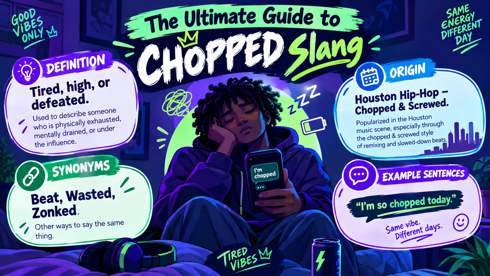 chopped meaning slang