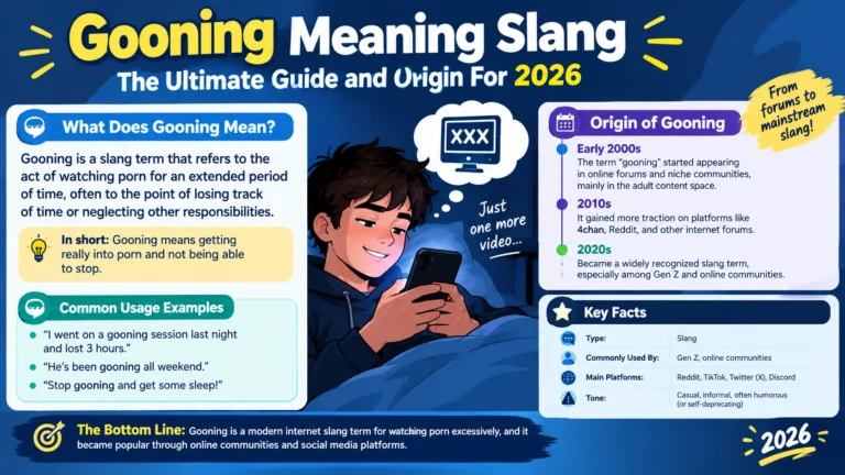 gooning meaning slang